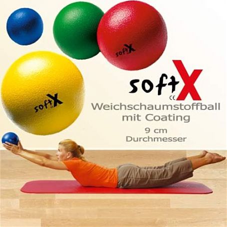 softX® -Schaumstoffbälle blau Durchmesser 9cm