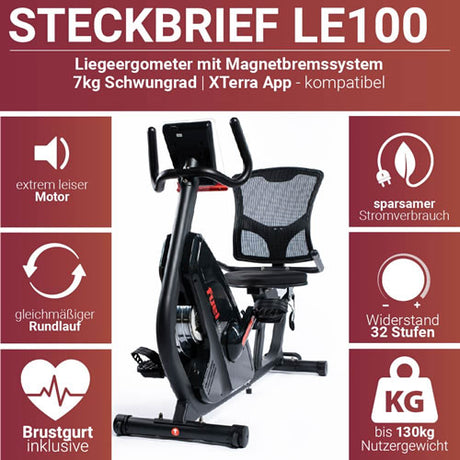 FUEL Fitness Liegeergometer LE100