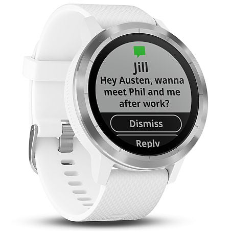 Garmin Laufuhr Vivoactive 3 Weiss/Silber