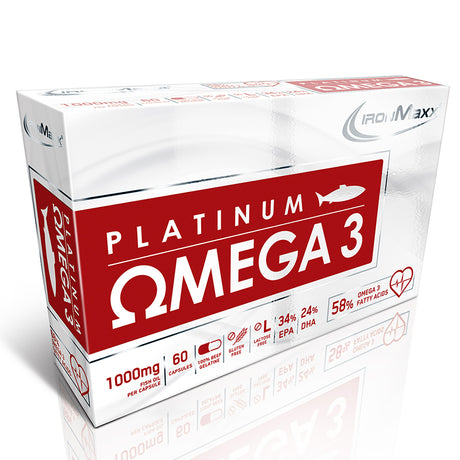 IronMaxx Mineralien Platinum Omega 3 Fettsäure 60 Kapseln