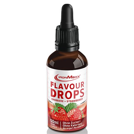 IronMaxx Diät Supplement Flavour Drops 50ml Erdbeere