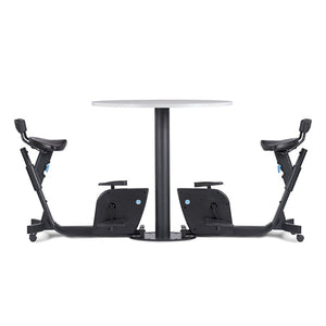 LifeSpan DUO Bike Table mit 2 Fahrrädern und Schreibtisch