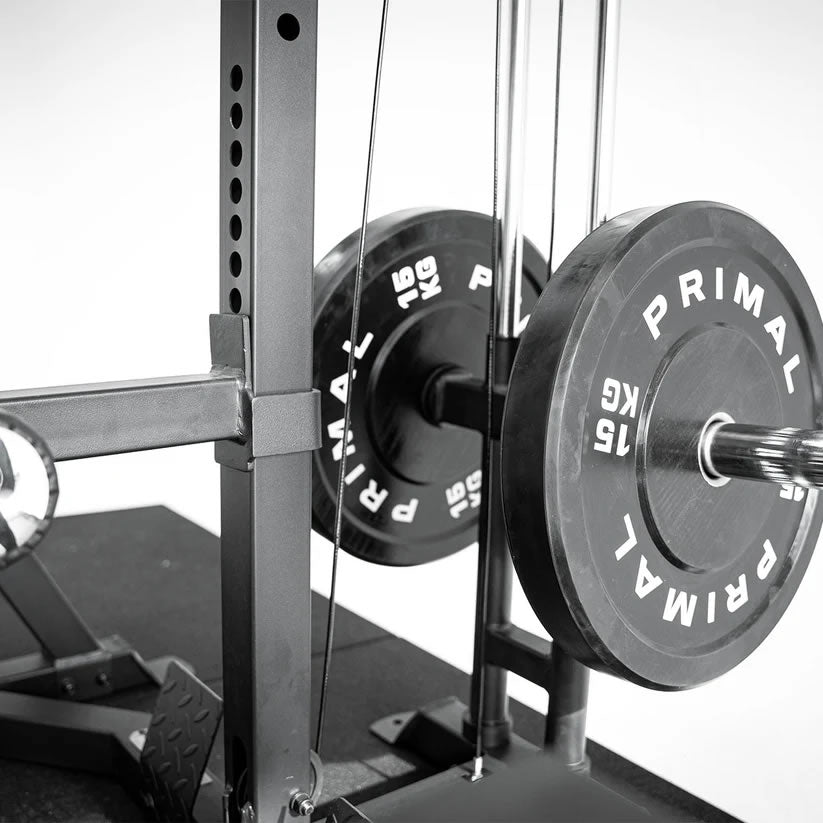 Primal Personal Series Ultimate Half Rack mit Lat Pulldown und Low Row