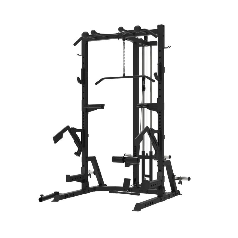 Primal Personal Series Ultimate Half Rack mit Lat Pulldown und Low Row