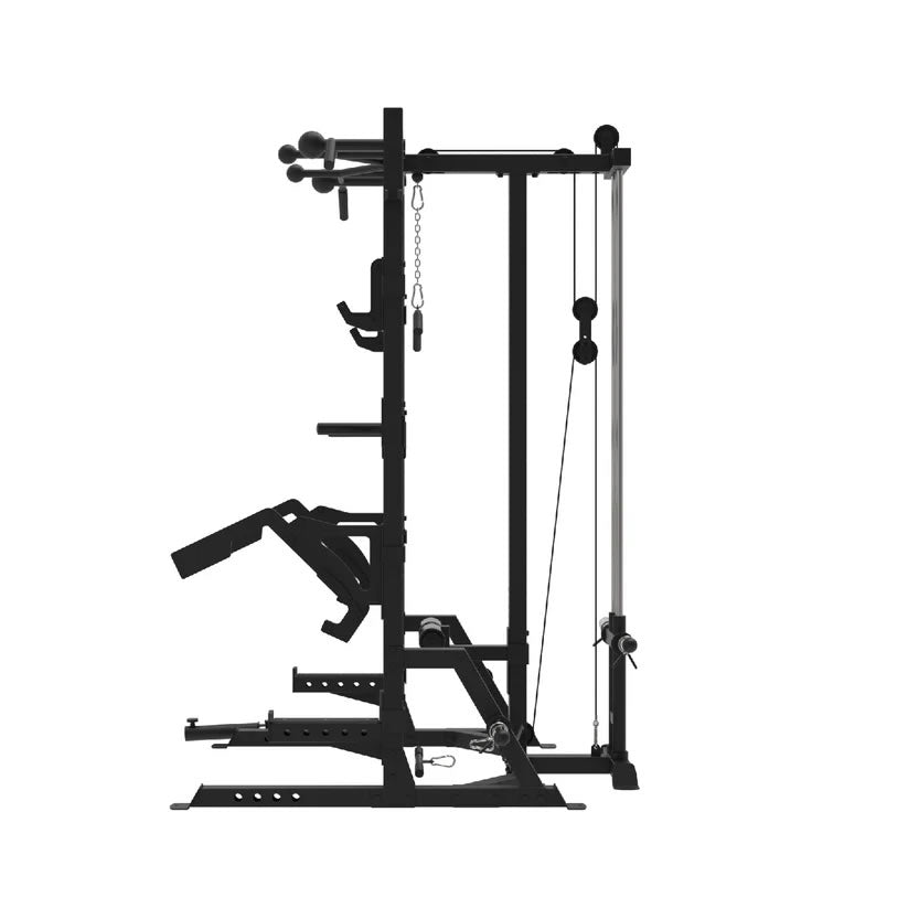 Primal Personal Series Ultimate Half Rack mit Lat Pulldown und Low Row