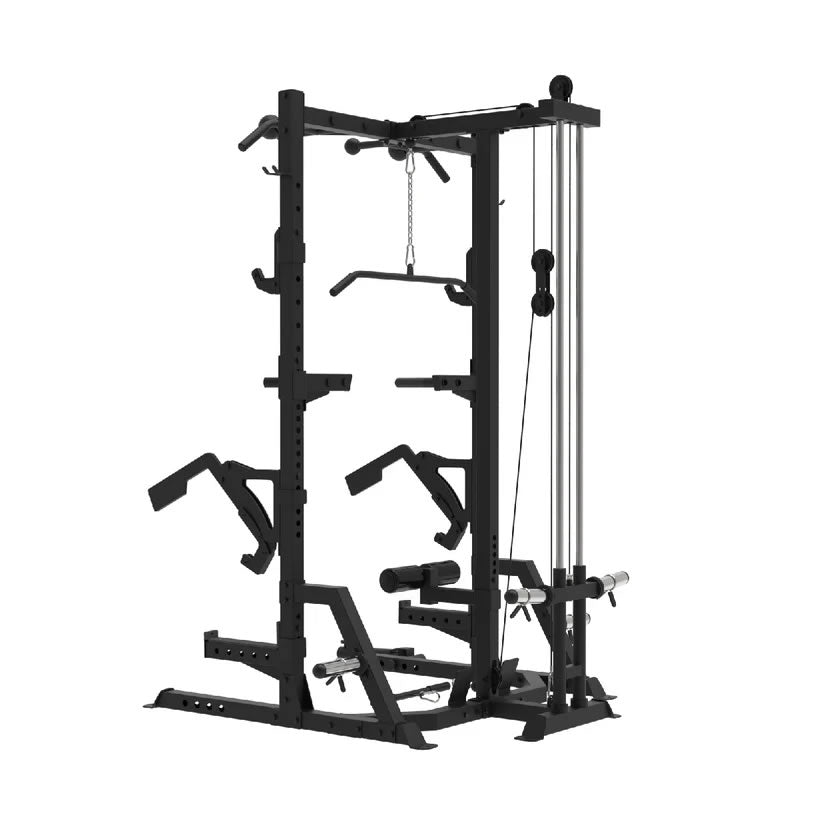 Primal Personal Series Ultimate Half Rack mit Lat Pulldown und Low Row