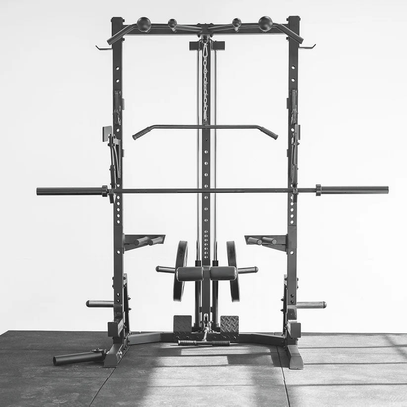 Primal Personal Series Ultimate Half Rack mit Lat Pulldown und Low Row