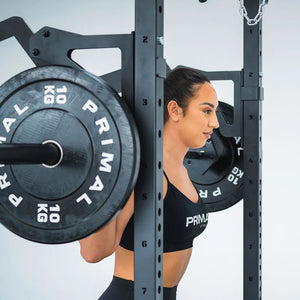 Primal Personal Series Ultimate Half Rack mit Lat Pulldown und Low Row