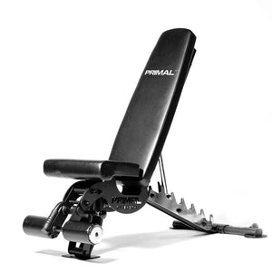 Primal Pro Series Multi Adjustable Hantelbank mit Fußstütze