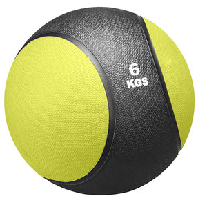 Trendy Esfera Medizinball, zweifarbig 6kg- Gelb/Schwarz