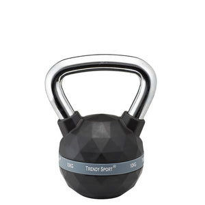 Trendy Exclusiv Kettlebell Chrom-Gummi 10kg