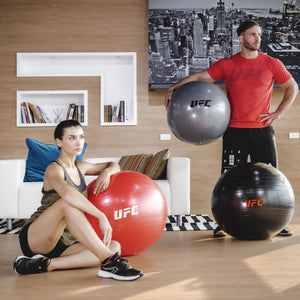 UFC FITBALL Gymnastikball 55cm Silber